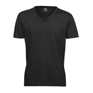 Tee Jay Mens Soft Touch V Neck Fashion T-Shirt / Black